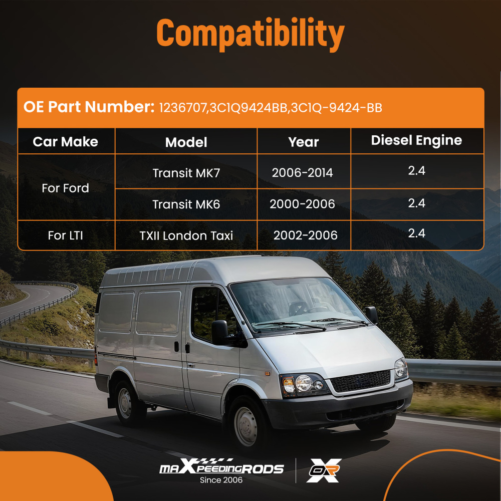 Intake Manifold compatible for Ford Transit MK7 MK6 2.4L 2000-2014 3C1Q9424BB 3C1Q-9424-BB