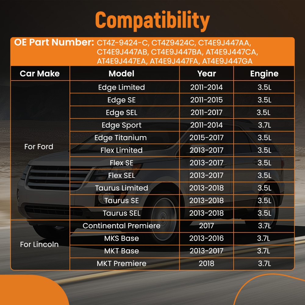 Intake Manifold compatible for Ford Taurus Edge Flex compatible for Lincoln Mks Mkt 2013-2018 3.5L 3.7L