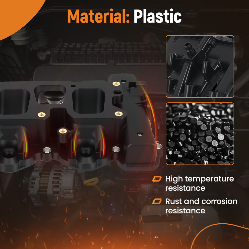 Intake Manifold compatible for Ford Taurus Edge Flex compatible for Lincoln Mks Mkt 2013-2018 3.5L 3.7L