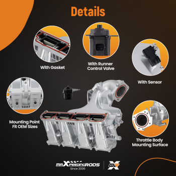 Intake Manifold w/ Runner Control Valve compatible for Jeep Patriot Compass 07-17 Aluminum