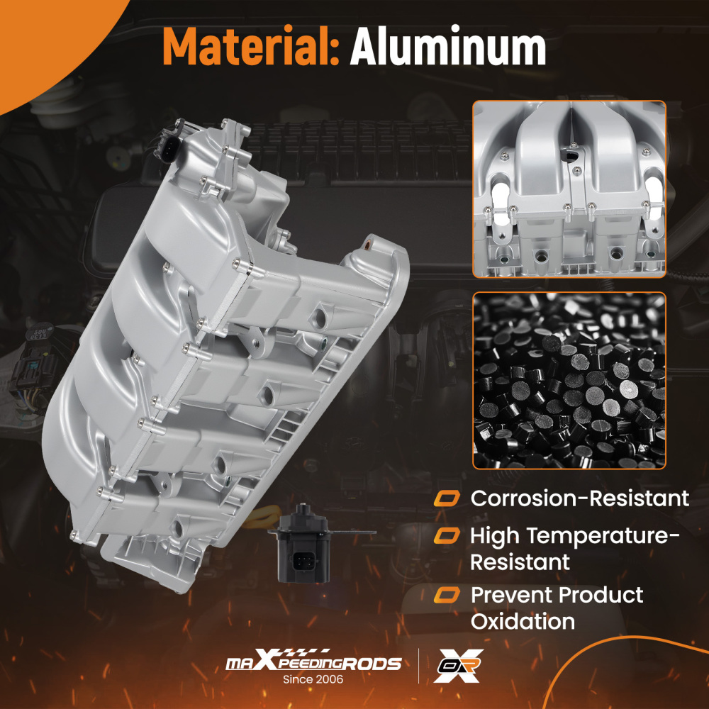 Intake Manifold w/ Runner Control Valve compatible for Jeep Patriot Compass 07-17 Aluminum