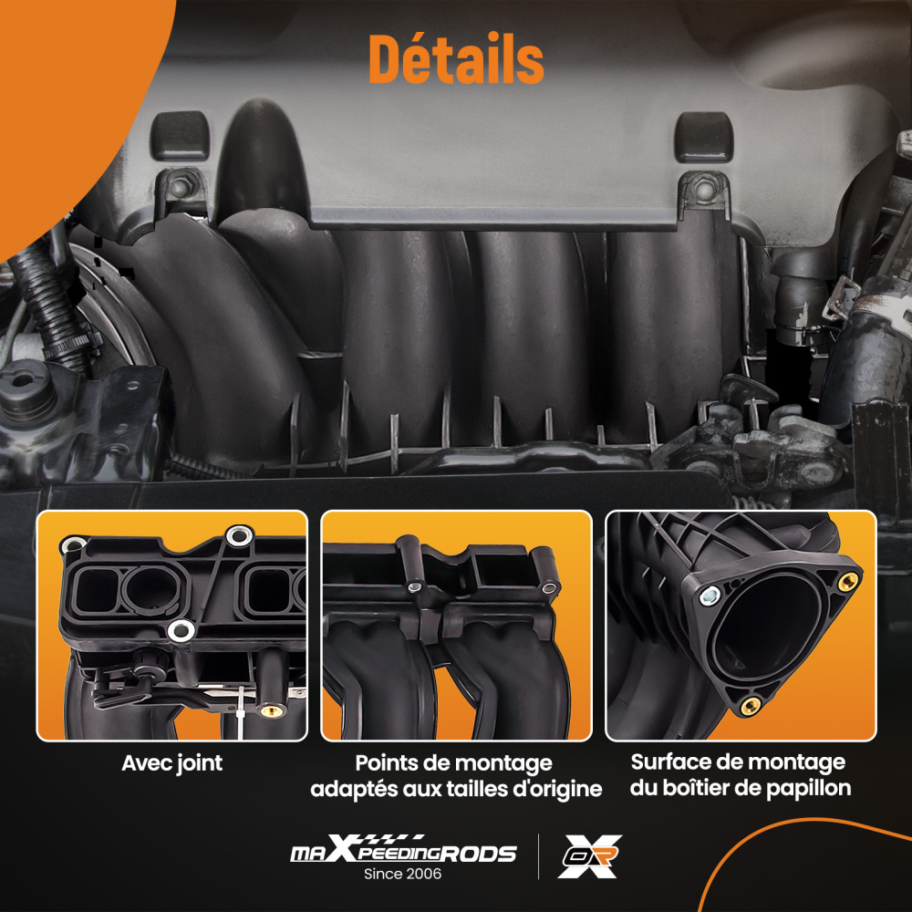 INTAKE MANIFOLD compatible for MERCEDES W203 2.2L C220CDI OM 611/ OM 646 INLET AIR MANIFOLD