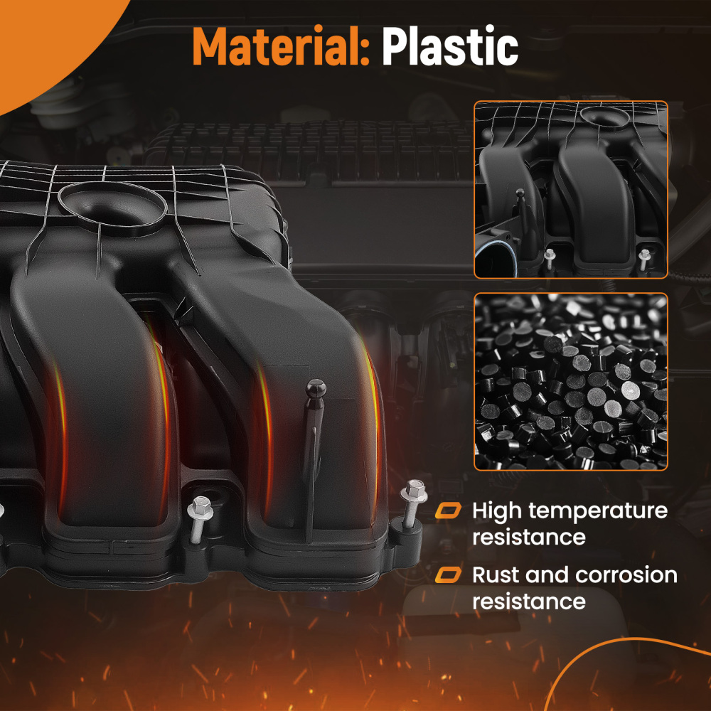 Engine Air Intake Manifold compatible for Jeep Grand Cherokee 2011-2015 3.6L V6-Compatible for Flex