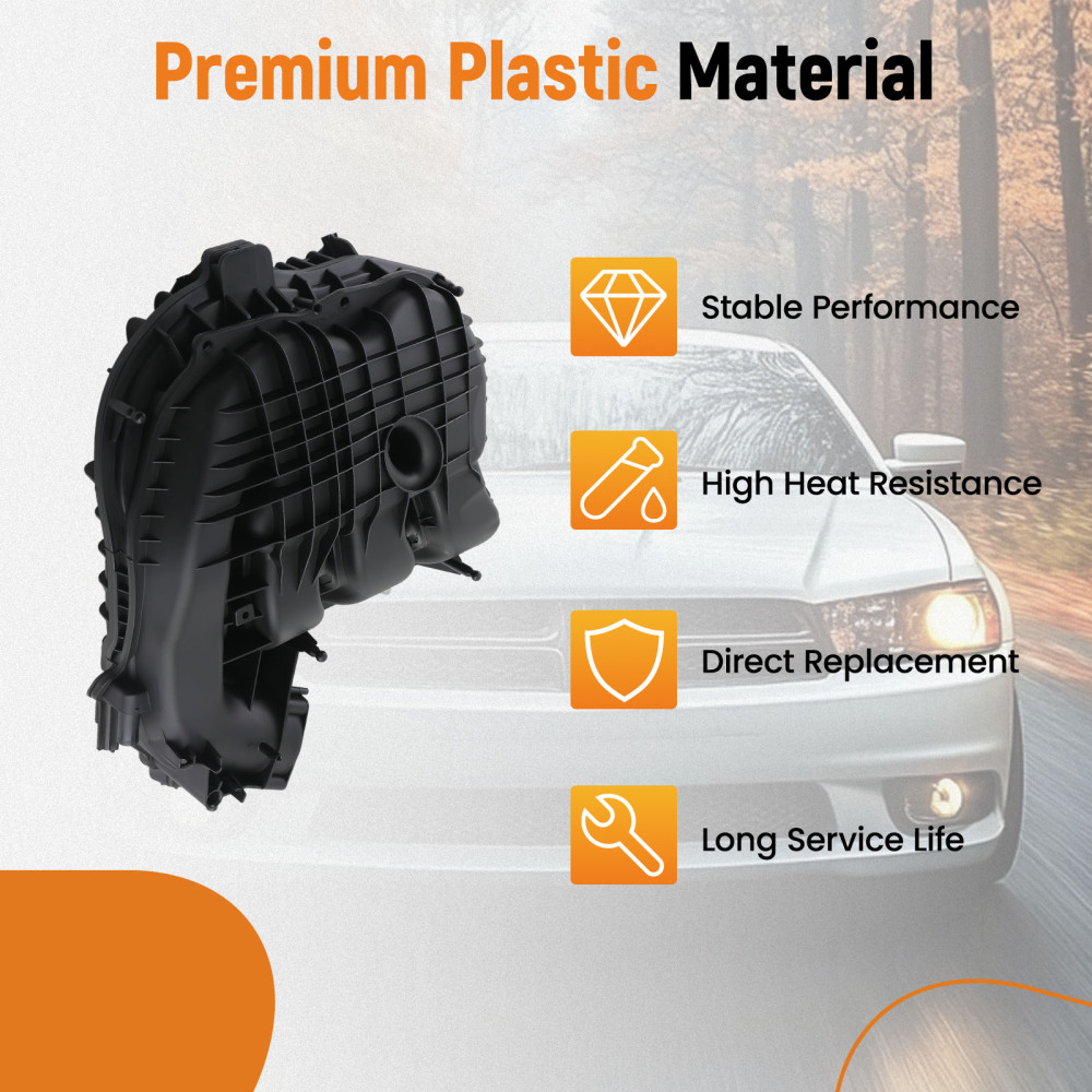 Engine Air Intake Manifold compatible for Jeep Grand Cherokee 2011-2015 3.6L V6-Compatible for Flex