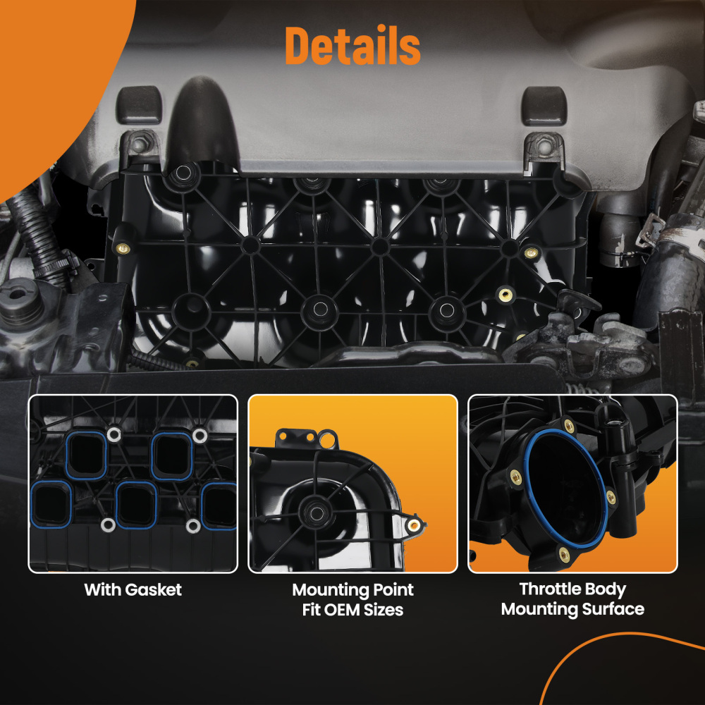 Intake Manifold compatible for Buick LaCrosse Cadillac SRX Chevrolet Equinox GMC 3.0 3.6L