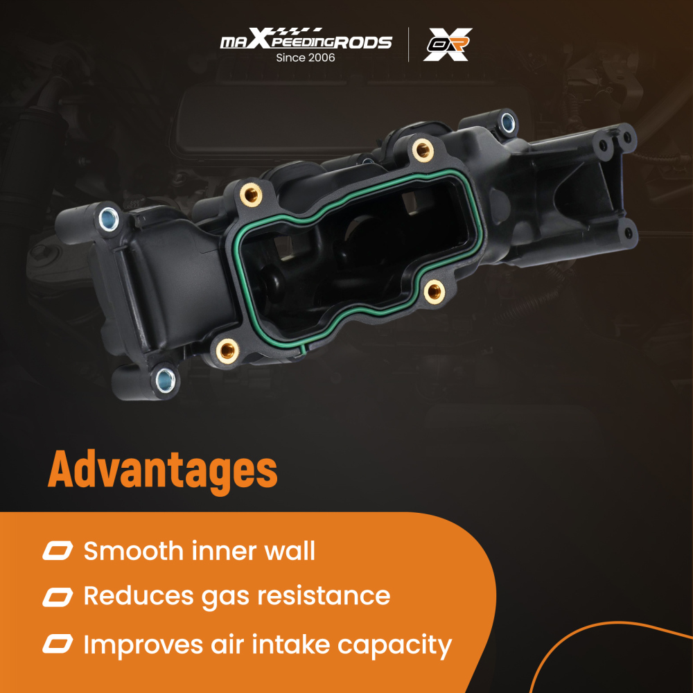 Left + Right Intake Manifolds compatible for Audi A4 A5 Q5 2.7L compatible for VW Touareg 3.0L 059129711BF