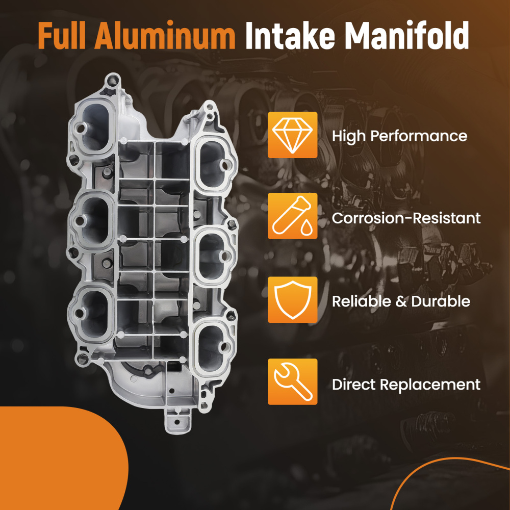 Full Aluminum Lower Intake Manifold For 11-18 compatible for Chrysler Dodge Jeep RAM 05184199AF