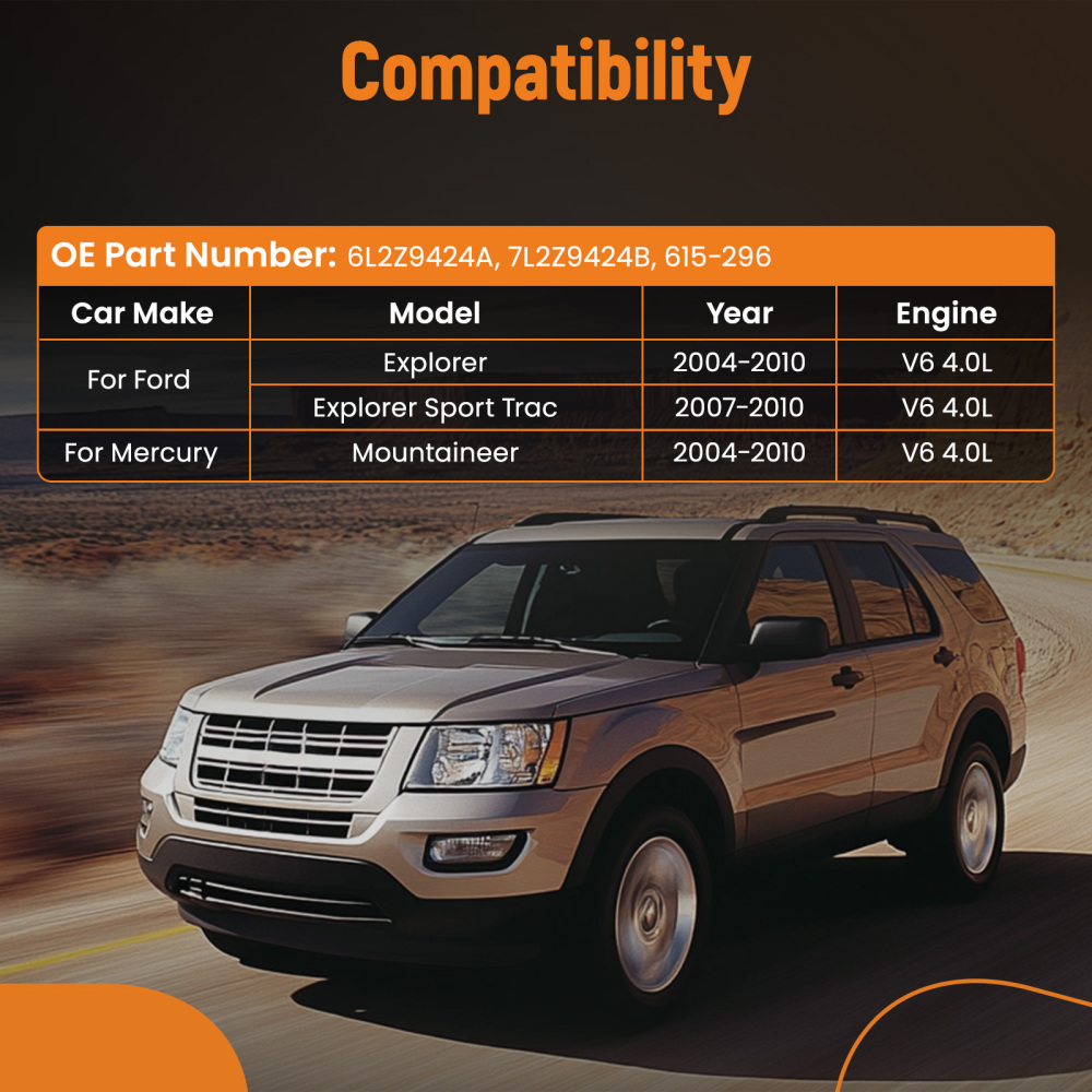 Engine Intake Manifold compatible for Ford Explorer compatible for Mercury Mountaineer 4.0L 2004 2005-2010