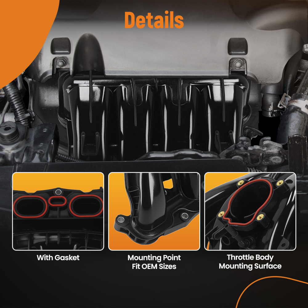 Intake Manifold compatible for Chevrolet Malibu HHR Cobalt compatible for Pontiac G5 G6 compatible for Saturn Sky 2.4L