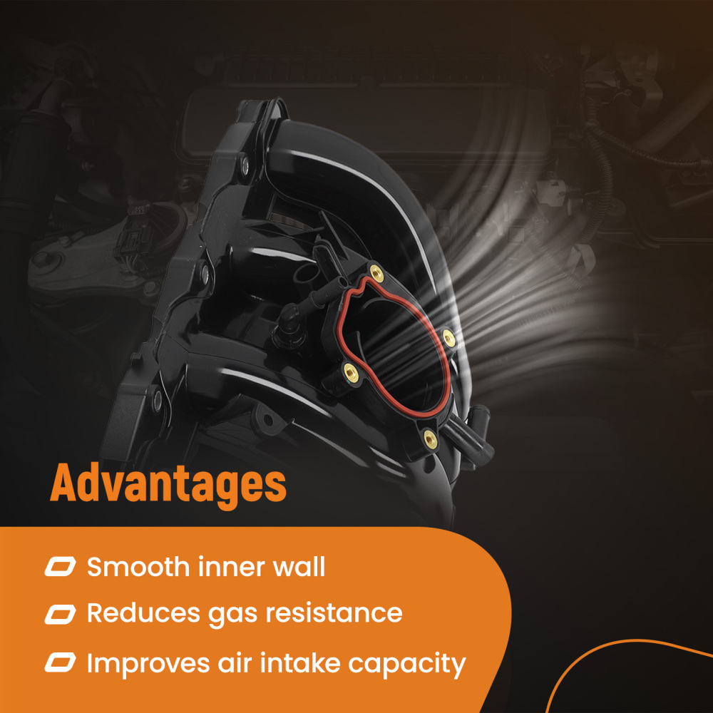 Intake Manifold compatible for Chevrolet Malibu HHR Cobalt compatible for Pontiac G5 G6 compatible for Saturn Sky 2.4L