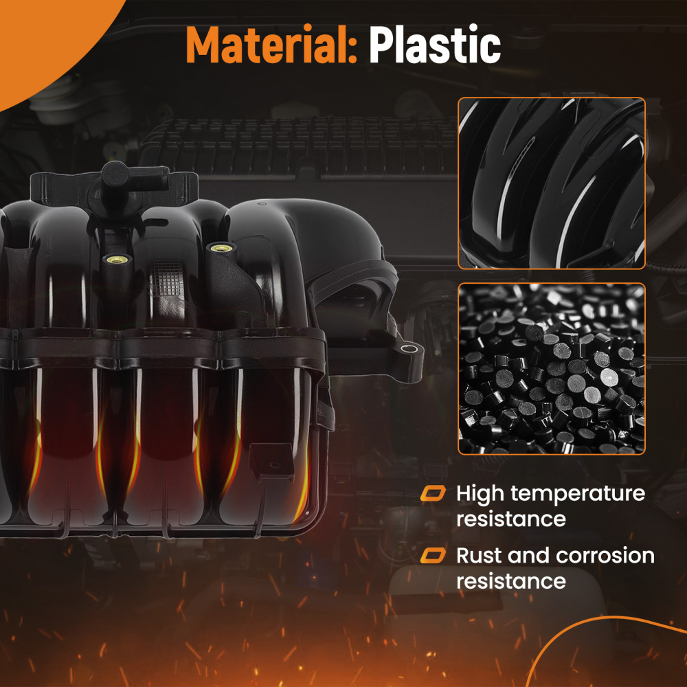 Intake Manifold compatible for Chevrolet Malibu HHR Cobalt compatible for Pontiac G5 G6 compatible for Saturn Sky 2.4L