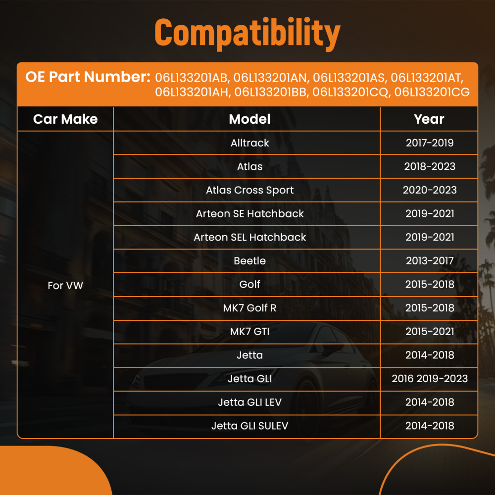 Intake Manifold compatible for VW Golf compatible for Audi A3/A4/A6 Passat Tiguan Arteon 2.0T 06L133201AH