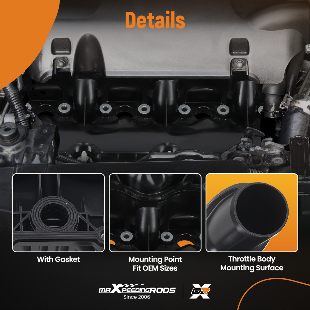 LH Left Inlet Manifold Rocker Cover compatible for Range Rover Sport L322 3.6 TDV8 LR005659