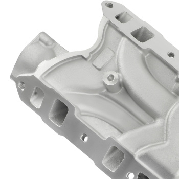 Dual Plane Satin Aluminum Intake Manifold compatible for Ford Small Block SBF 260 289 302