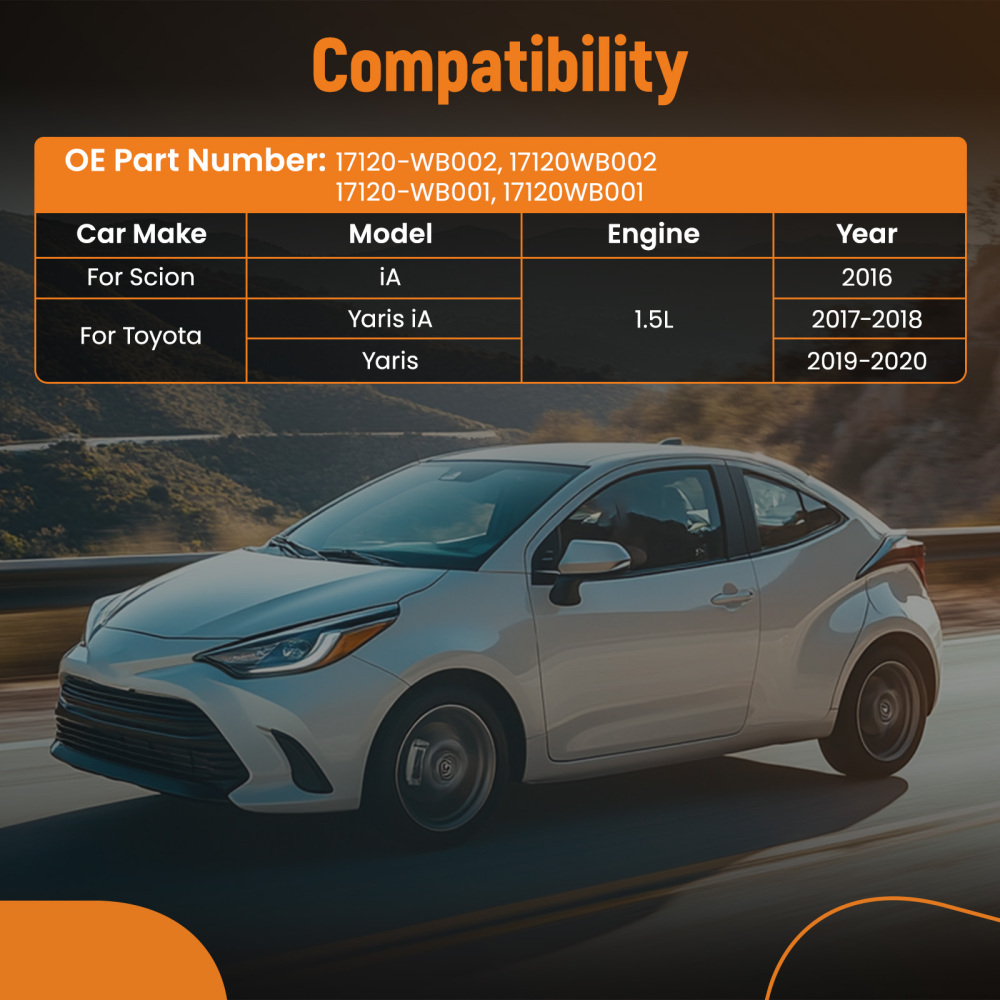 Intake Manifold compatible for Toyota Yaris 2019-2020 compatible for Yaris iA 2017-18 compatible for Scion iA 2016 1.5L