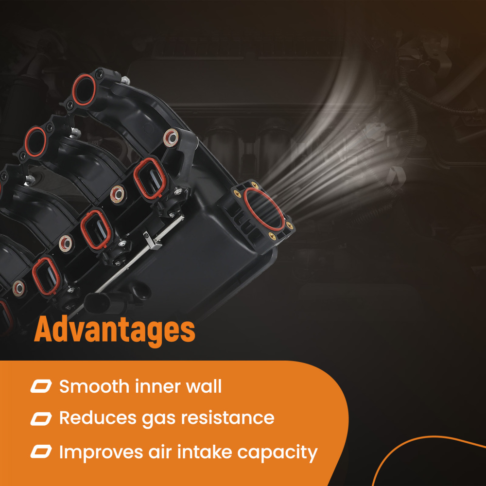 Collettore di Aspirazione compatibile per BMW 5er E60 E61 M57 2003-2010 X3 X5 X6 11617800584