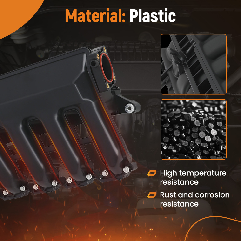 Collettore di Aspirazione compatibile per BMW 5er E60 E61 M57 2003-2010 X3 X5 X6 11617800584