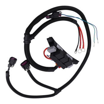 Dual Speed Electric Fan Control Wiring Harness Kit compatible for Silverado 2500 pickup