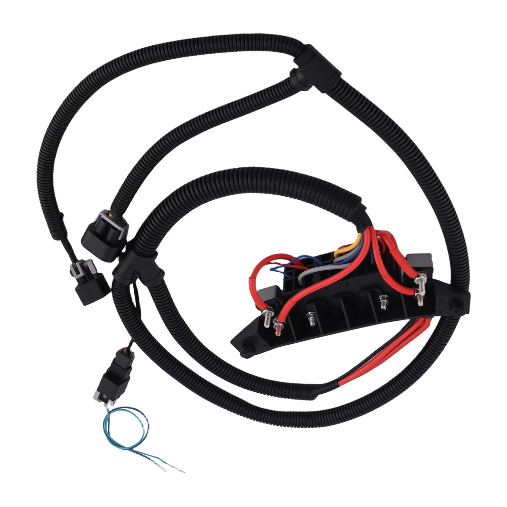 Dual Speed Electric Fan Control Wiring Harness Kit compatible for Silverado 2500 pickup