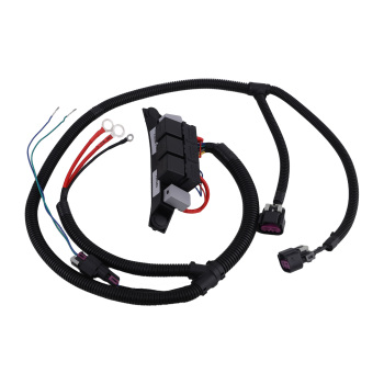 Dual Speed Electric Fan Control Wiring Harness Kit compatible for Silverado 2500 pickup