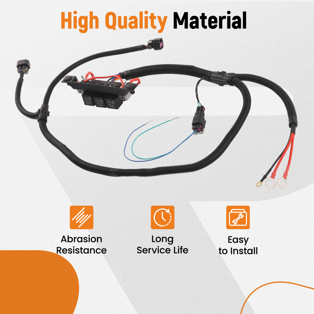 Electric Fan Control Wiring Harness Kit compatible for Escalade EXT ESV 674-00923 2002-2006