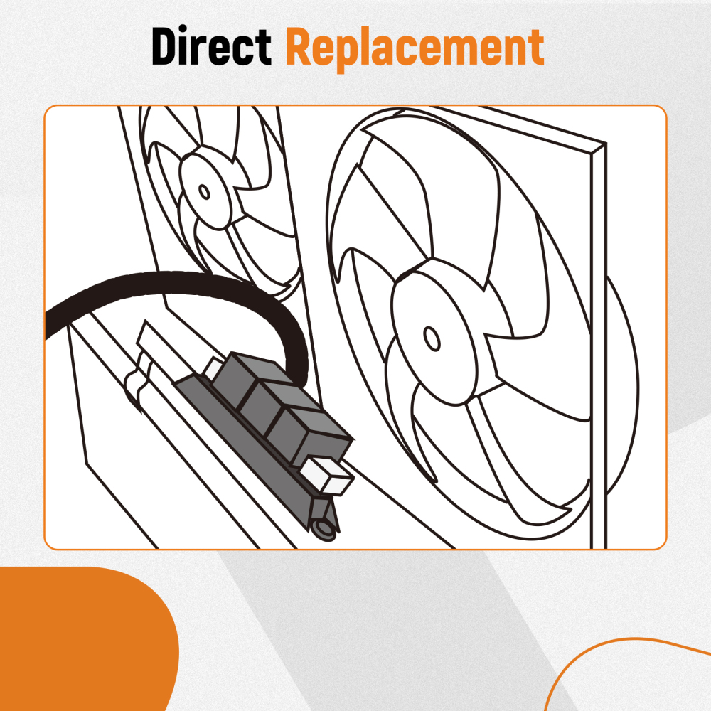 Electric Fan Control Wiring Harness Kit compatible for Escalade EXT ESV 674-00923 2002-2006