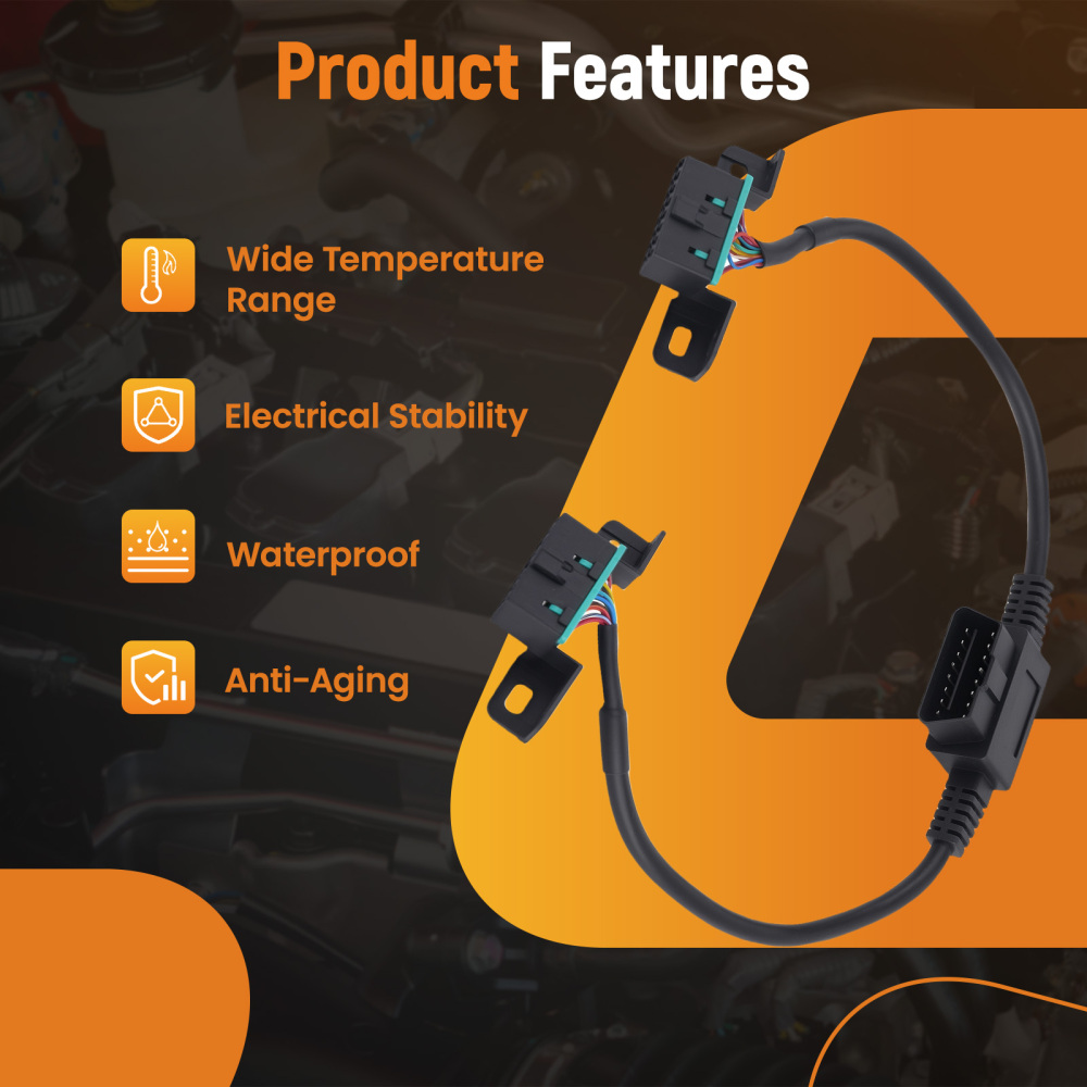 Plug-N-Play Pass Through Harness compatible for Chevrolet Silverado 2014-2022 76127-01A