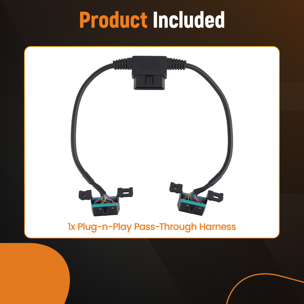 Plug-N-Play Pass Through Harness compatible for Chevrolet Silverado 2014-2022 76127-01A