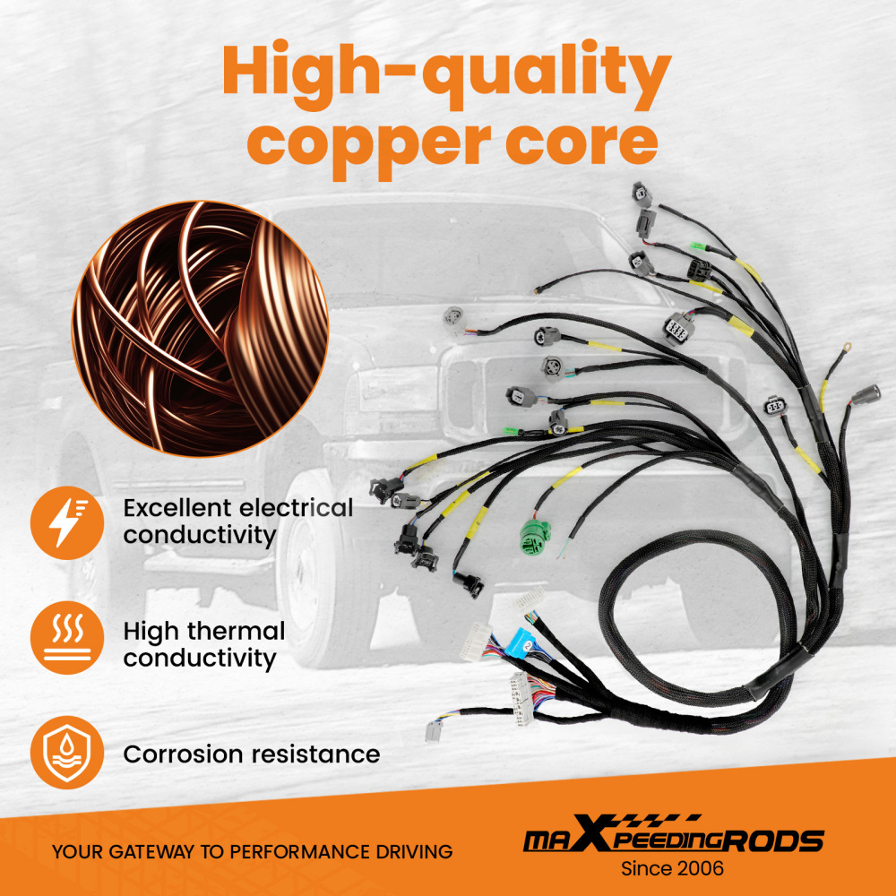 Tucked Engine Harness OBD1 Budget DB-series For Civic Integra B16 B18 D16 92-95