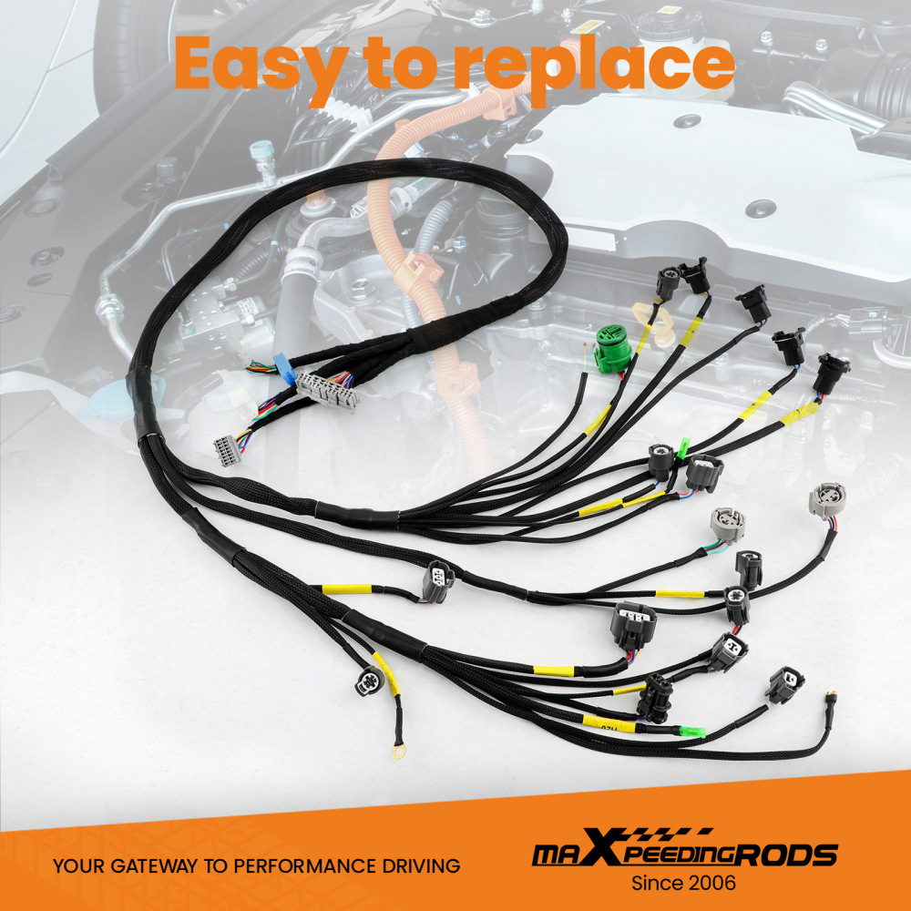 Tucked Engine Harness OBD1 Budget DB-series For Civic Integra B16 B18 D16 92-95