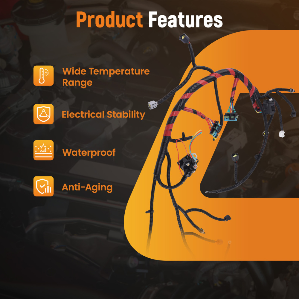 Engine Wiring Harness For 1999 compatible for Ford Super Duty F350 F450 F550 FSD F81Z-12B637-BA