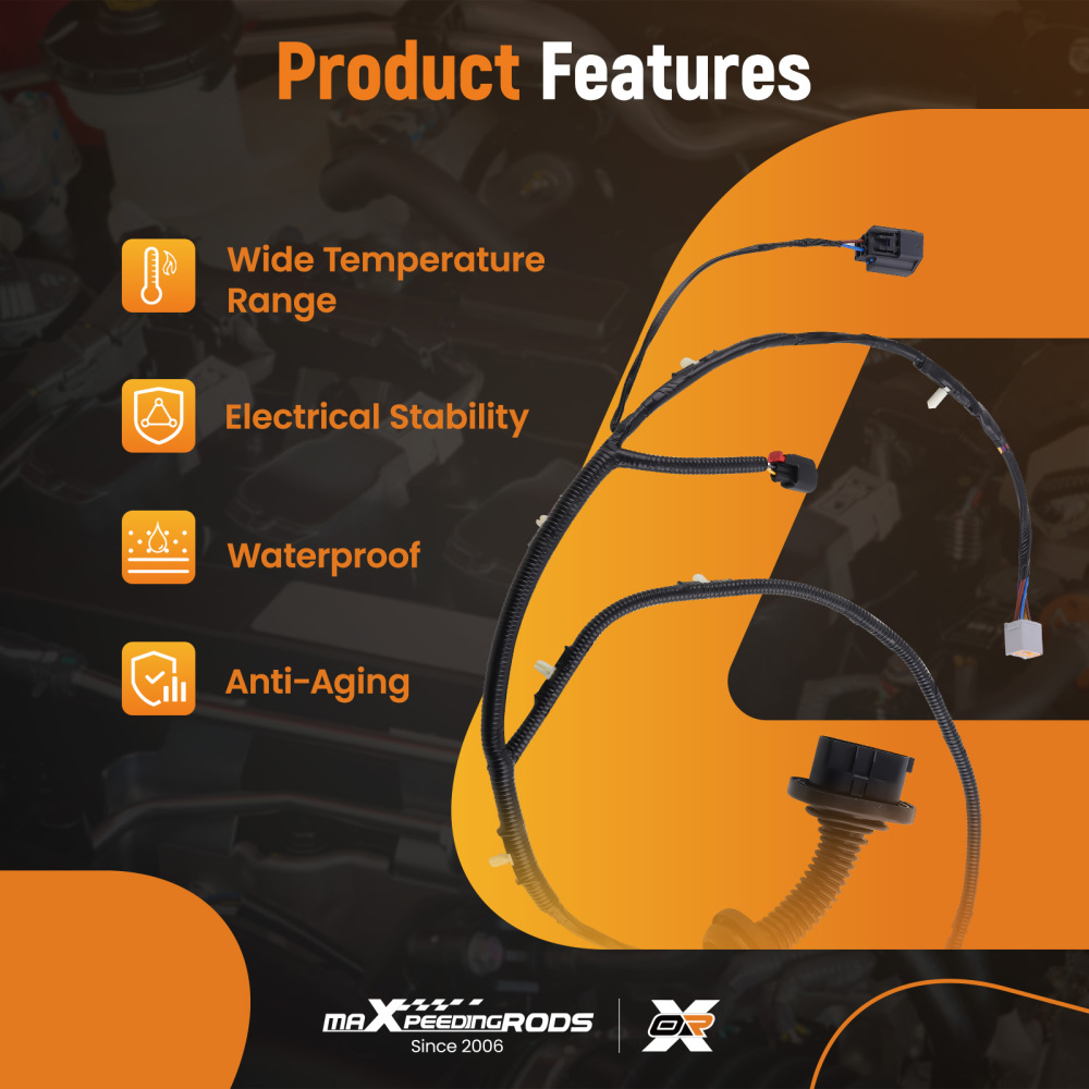 Left Side Door Jumper Wire Harness compatible for Ford F150 Crew Cab 09-14 9L3Z-14631-CAA