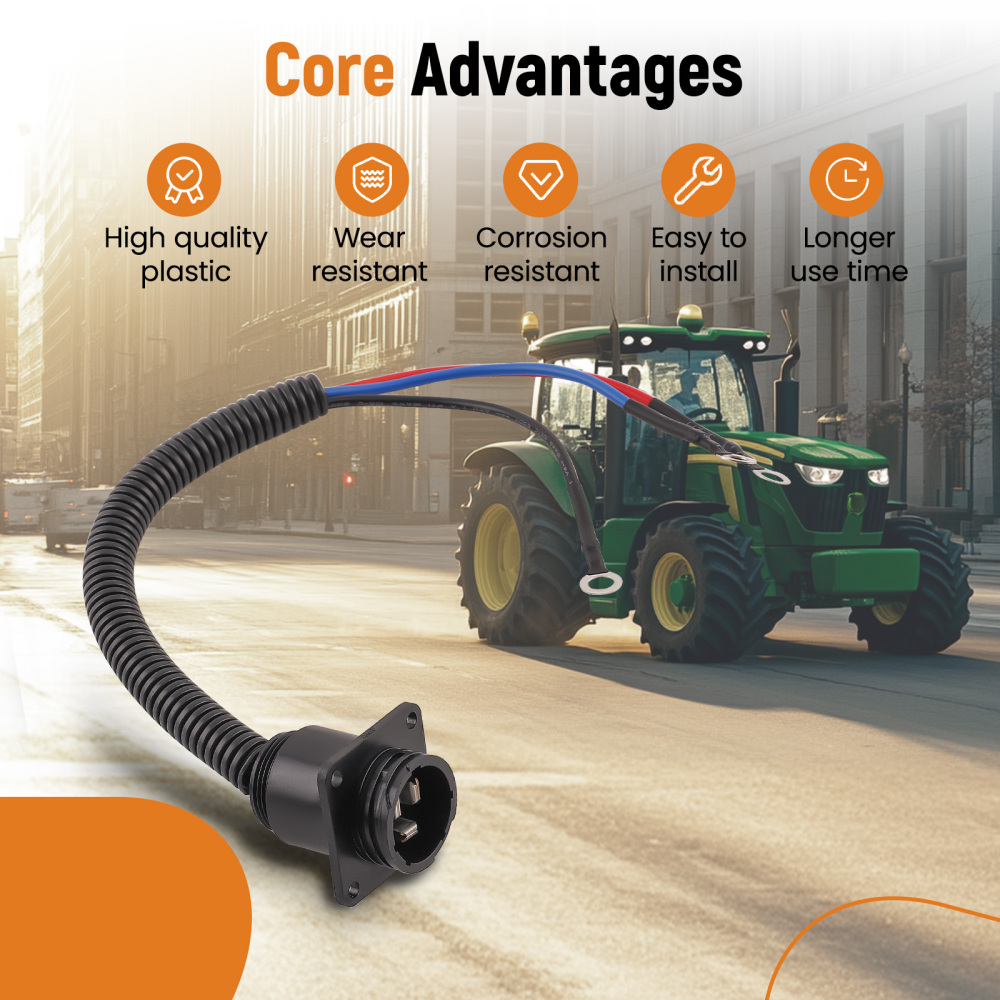 Socket Outlet compatible for John Deere Tractor 8570 8760 8770 8870 8960 8970 Model