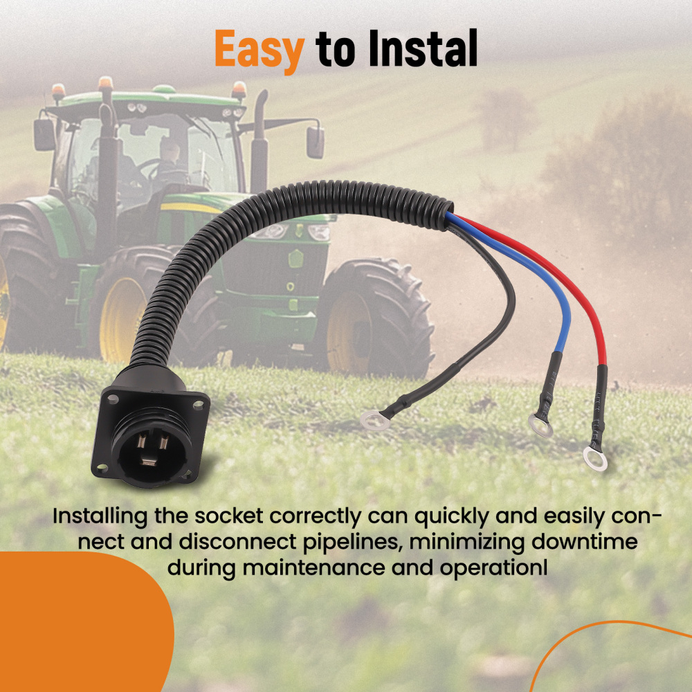 Socket Outlet compatible for John Deere Tractor 8570 8760 8770 8870 8960 8970 Model