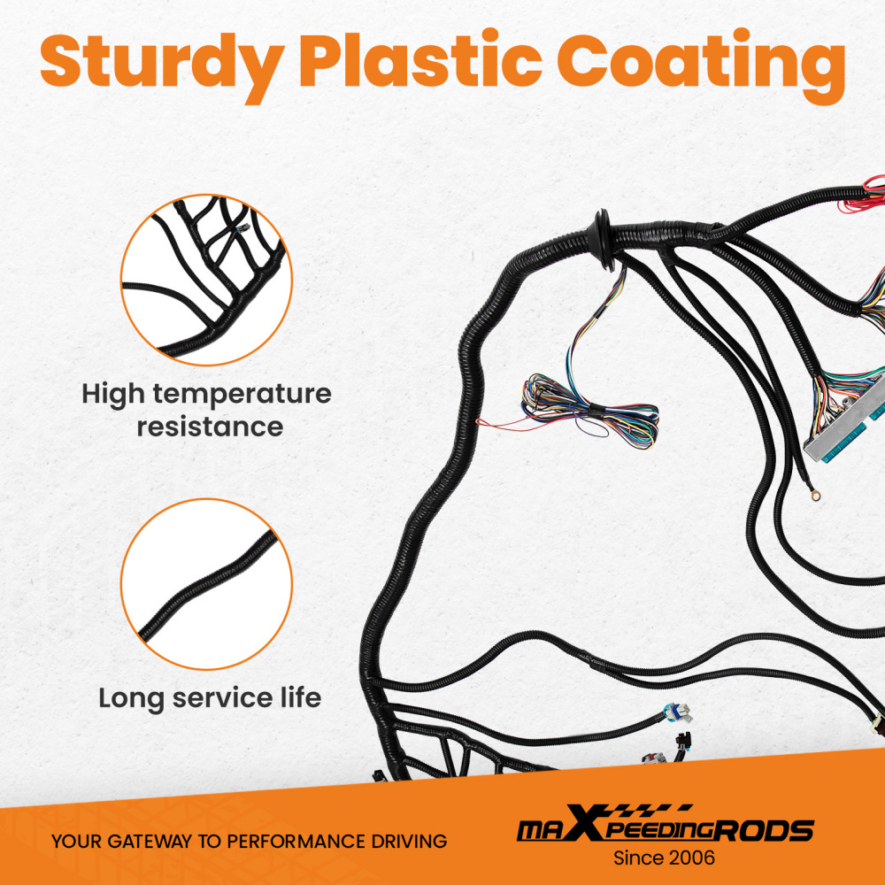 03-07 Swap Harness for LS1 Vortec T56 4L80E 4.8 5.3 03-07 DBW 18 add length