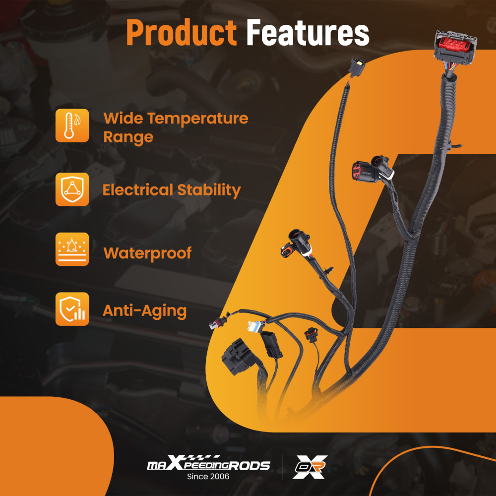 Engine Wiring Harness compatible for Ford Super Duty F250 F350 F450 F550 6.0 3C3Z-12B637-BA