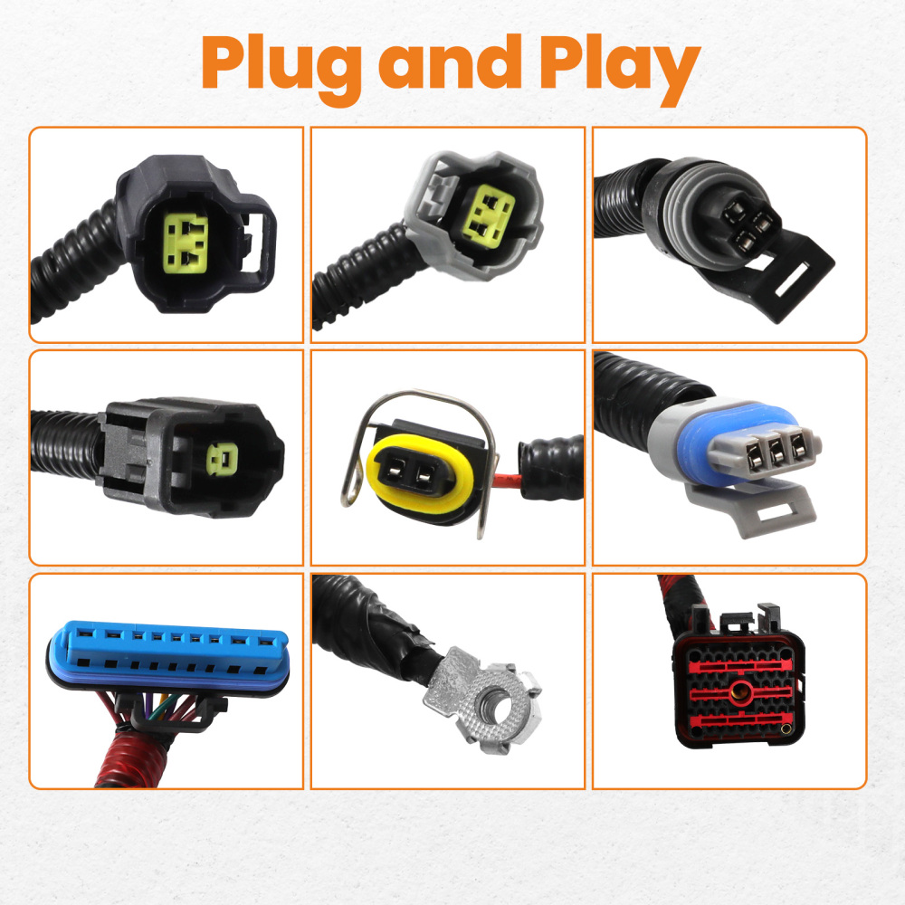 Engine harness compatible for F-250 F-350 Super Duty 7.3L compatible for V8 F81Z-12B637-EA 1999-2001