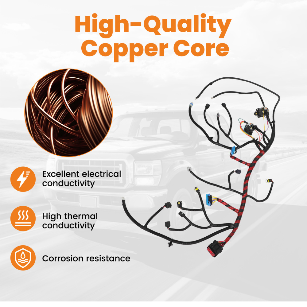 Engine harness compatible for F-250 F-350 Super Duty 7.3L compatible for V8 F81Z-12B637-EA 1999-2001