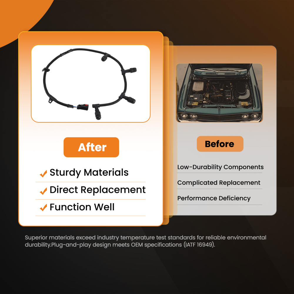 ZD13 Glow PlugHarness Kit For 2004-2010 compatible for Ford F-350 F-450 6.0L Powerstroke