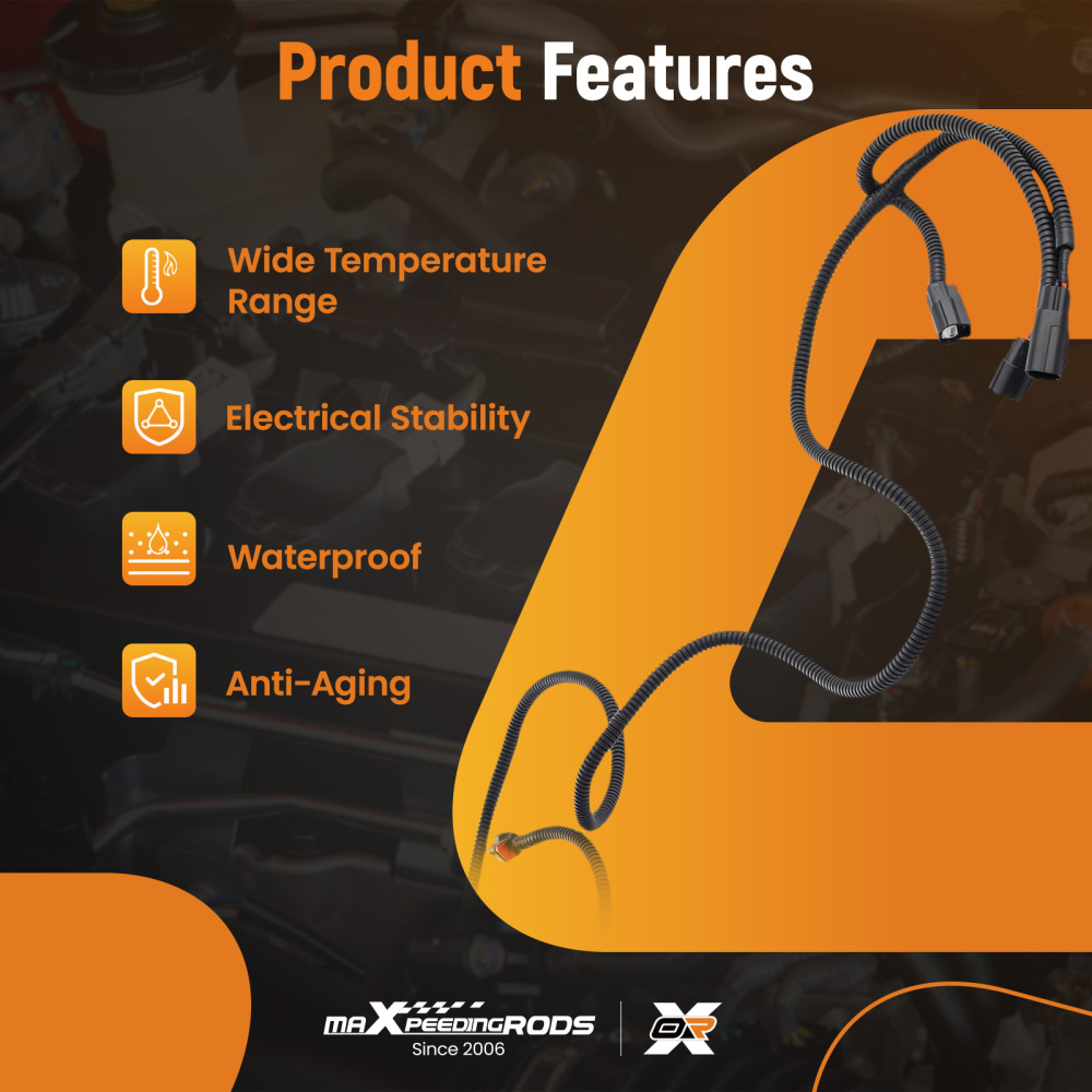 Rear Park Assist Wiring Harness compatible for Dodge RAM 1500 2009-2019 68031820AA