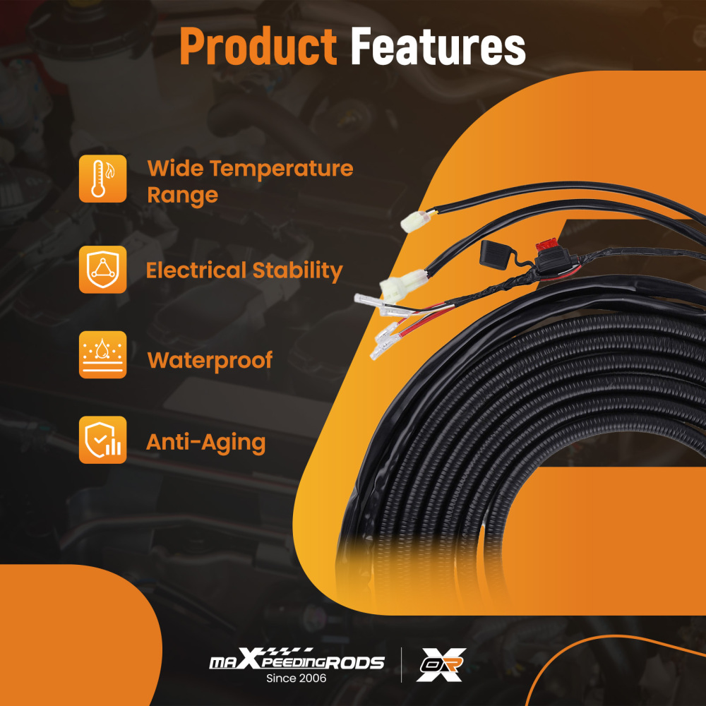 Control Main Wiring Harness compatible for Suzuki Outboard 16Pin 20FT 36620-93J01