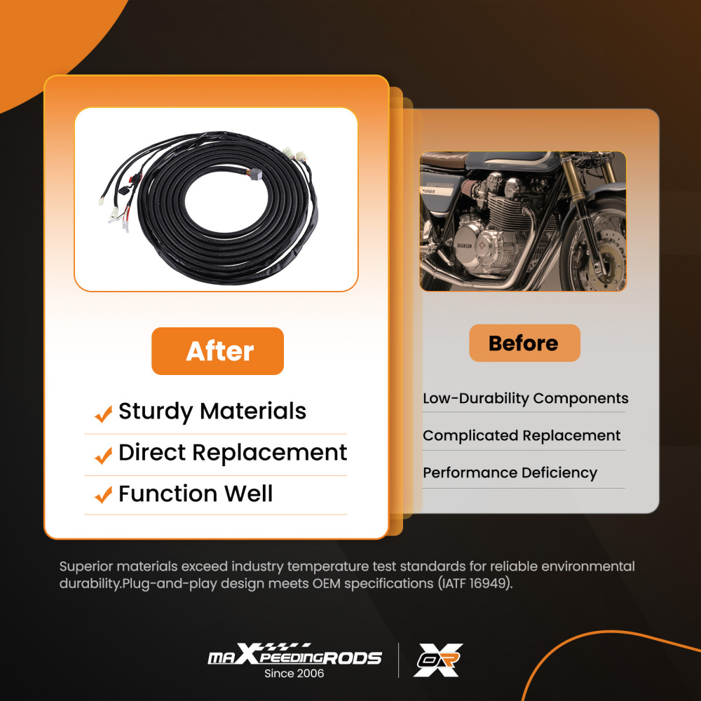 Control Main Wiring Harness compatible for Suzuki Outboard 16Pin 20FT 36620-93J01