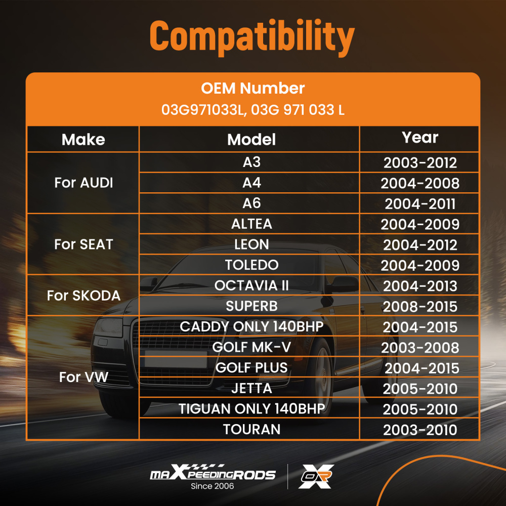 1 X Injector Harness compatible for VW Golf Caddy compatible for Audi Seat Skoda 03G971033l