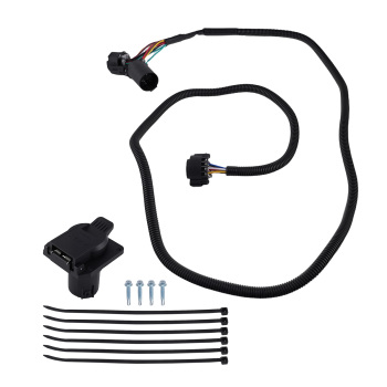7-Pin Trailer Wiring Harness w/ Connector compatible for Ford F250-F550 2017-2022 56070