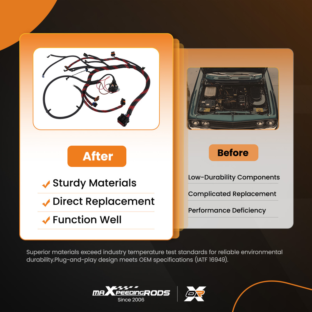 Engine Wiring Harness compatible for Ford F-250 F-350 7.3L Diesel 1994-1996 F6TZ9A451F