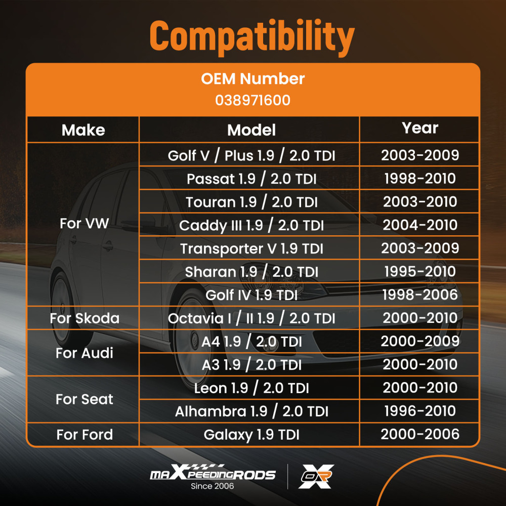 Compatible for Skoda Octavia compatible for VW Bora Caddy 1.9,2.0 8v TDI PD 038971600 Injector Wiring Loom