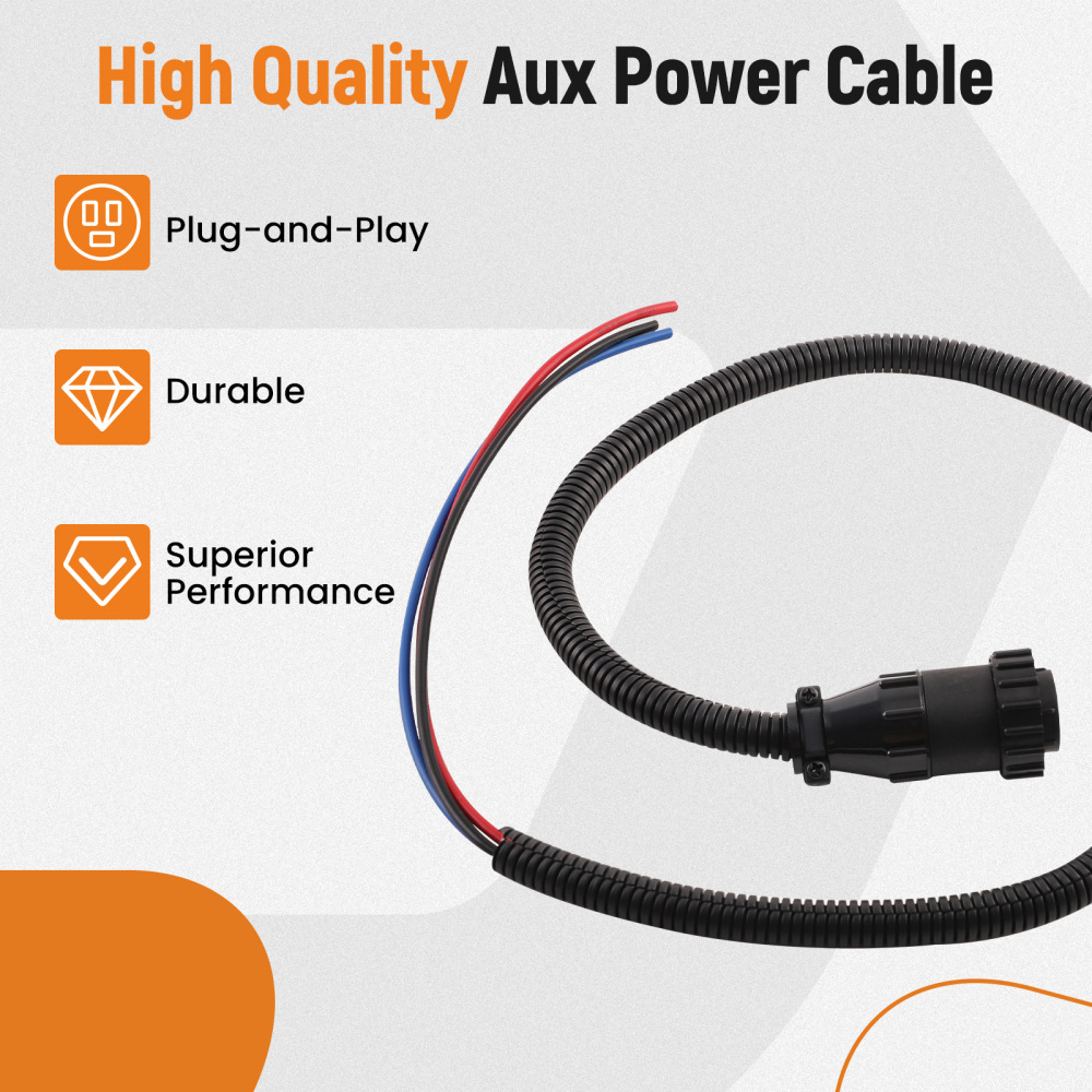 Tractor Power Harness 3pin compatible for Case-IH Combinev/Cotton Picker/Tractor 86511459