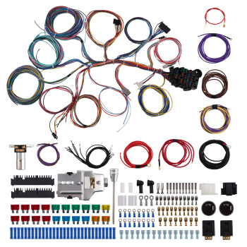 Wire Harness Universal 22 Circuit Wiring For 1960-1986 compatible for Chevy GMC Pickup Truck