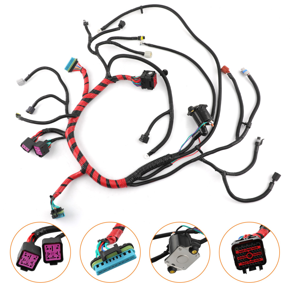 Wiring Harness Engine compatible for Ford F-250 Super Duty 8 Cyl 7.3L 4AT 4R100, 5MT, 6MT