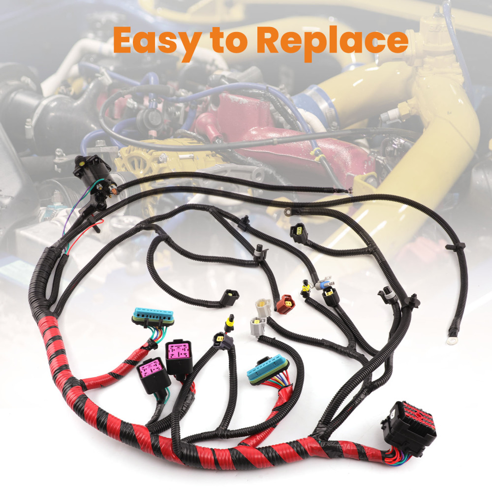 Wiring Harness Engine compatible for Ford F-250 Super Duty 8 Cyl 7.3L 4AT 4R100, 5MT, 6MT